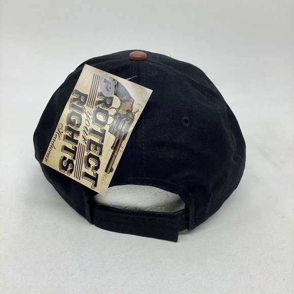 Brown and Black Embroidered Baseball Hat - Picture 5 of 6